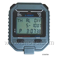 Cronometro elettrico, display a 3 righe, 60 memorie