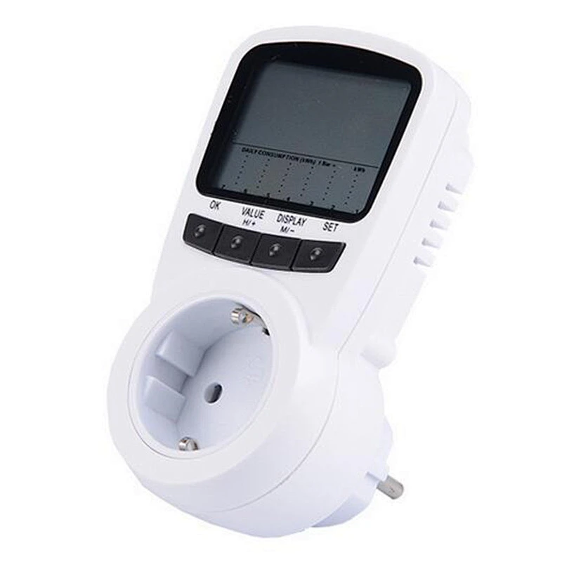 Soquete Medidor de Energia LCD Digital