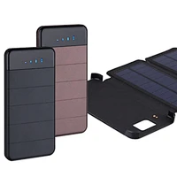 Solcellelader, 10W, Power Bank 10000mAh