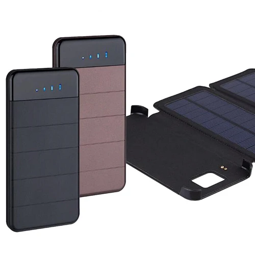 Solcellelader, 10W, Power Bank 10000mAh