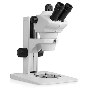 Zoom Stereo Microscope, 0.8~5x, Trinocular, Fan Stand No Light