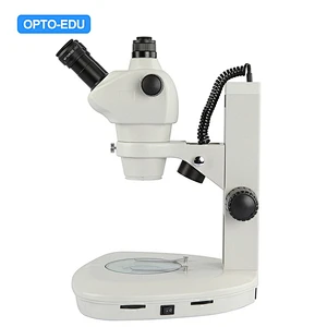 Zoom Stereo Microscope, 0.8~5x, Trinocular, Fan Stand Up/Dưới LED