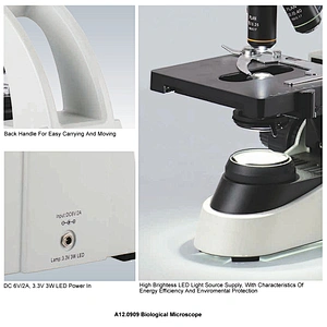 Mikroskop Biologi, Monokular, Pelan
