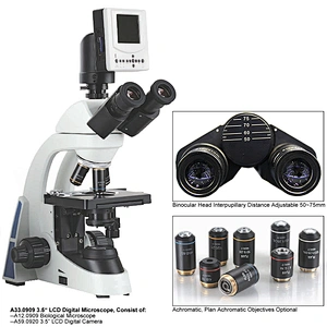 Mikroskop Biologi, Monokular, Akromatik
