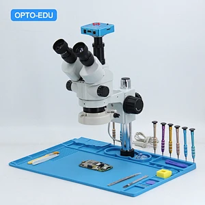 Microscopio estéreo Zoom, reparación de teléfonos móviles