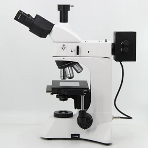 Dikey Metalurjik Mikroskop, İlet ve Yansıt, BF/DF, Polarize