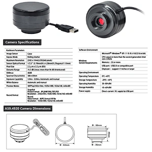 USB2.0 CMOS digitalkamera, 5.0M 30Fps