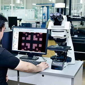 Metallurgical Microscope, Transmit & Reflect, Semi-APO, BF/DF, DIC, PL
