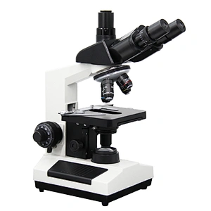 Laboratory Biological Microscope XSZ107BN, Seidentopf Trinocular Black