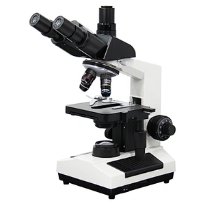 Laboratory Biological Microscope XSZ107BN, Seidentopf Trinocular Black