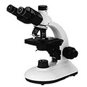 Studente di microscopio biologico, acromatico, trinoculare