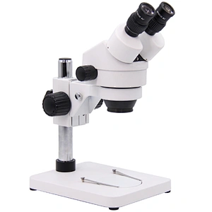 Binoküler Zoom Stereo Mikroskop, 0.7x~4.5x, Direk Standı, Işık Kaynağı Yok