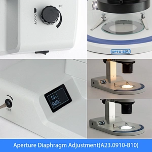 Paralel Zoom Stereo Mikroskop, 0.63x~8x, 1:12.5, APO, Üst ve Alt Işık
