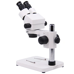 Binoküler Zoom Stereo Mikroskop, 0.7x~4.5x, Direk Standı, Işık Kaynağı Yok