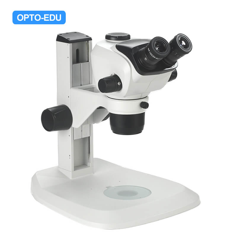 Kính hiển vi soi nổi thu phóng, 0,65~5,3x, 1:8,1, Ống nhòm, Không có ánh sáng
