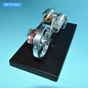Stirlingmotor med generatormodell, 4 LED
