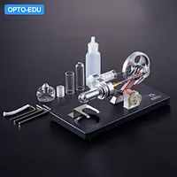 Stirlingmotor med generatormodell, 4 LED