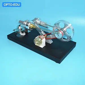 Stirlingmotor med generatormodell, 4 LED
