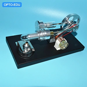 Stirlingmotor med generatormodell, 4 LED