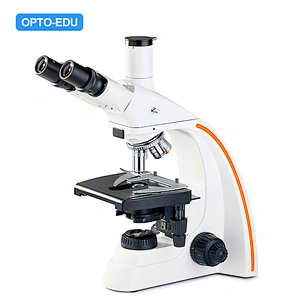 Microscopio biologico da laboratorio, trinoculare