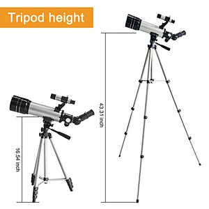 Telescopio, Refracción, F400, D70, Bolsa de transporte tipo mochila