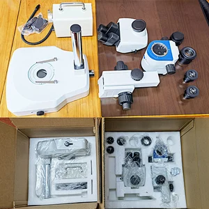 Parallel Zoom Stereo Microscope, 0.63x~8x, 1:12.5, APO, Upper Light