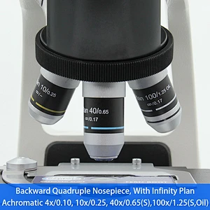 Mikroskop Laboratorium, Teropong, Rencana Infinity