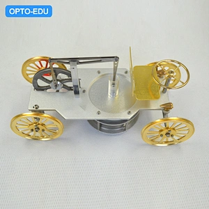 Låg temperaturskillnad Stirlingmotormodell-vagn