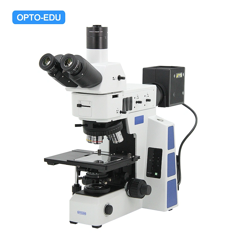 Microscopio metallurgico, BF/DF, DIC, Semi-APO, PL, luce di trasmissione e riflessione