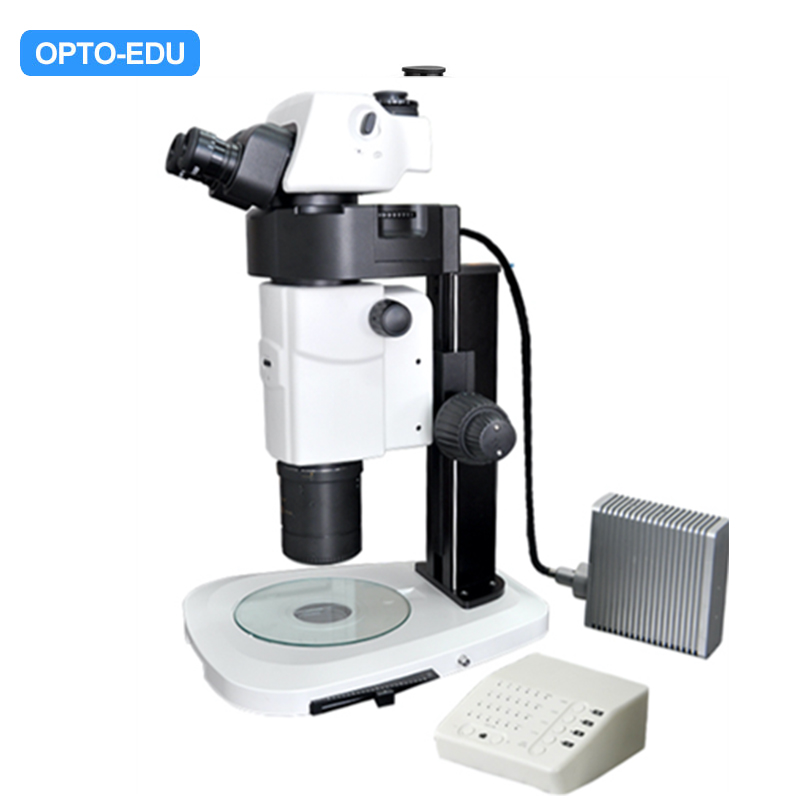 Paralel Zoom Floresan Stereo Mikroskop, 0.75x-13.5x, 1:18, APO, Üst ve Alt Işık