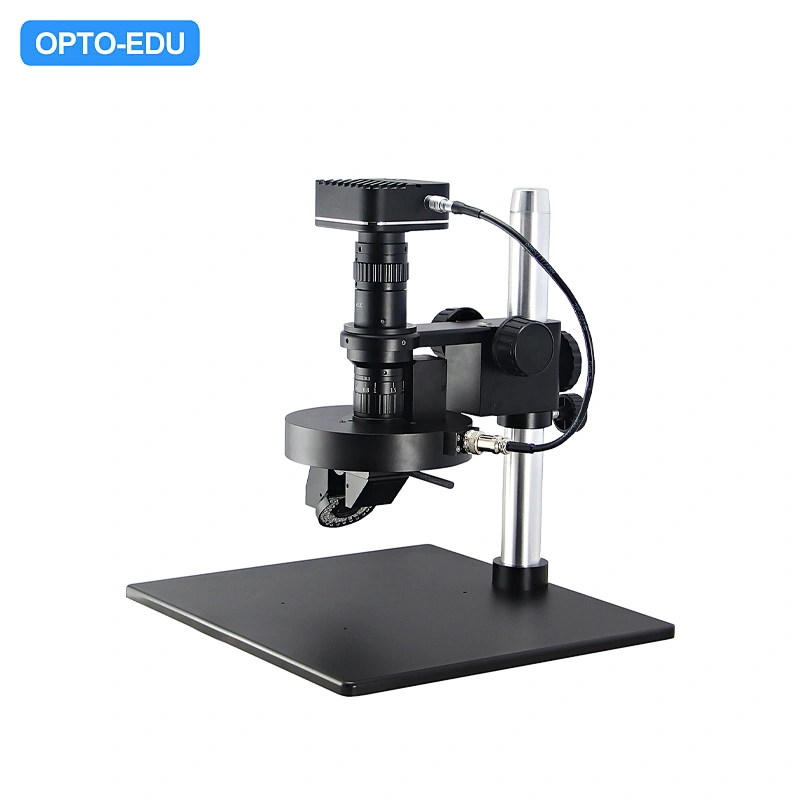2D/3D Auto Rotate Zoom Video Mikroskop, Dual Light