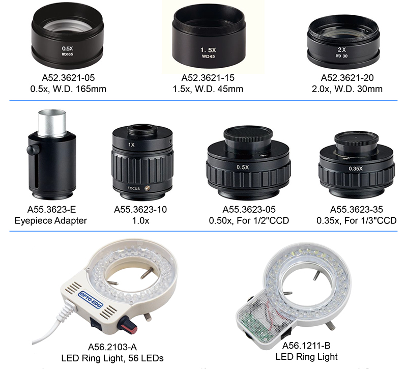 OPTO-EDU A23.3645-B1 Zoom Stereo Microscope, 0.7~4.5x