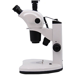 Microscope stéréo à zoom, 0,7-6,3x, 1:9, trinoculaire