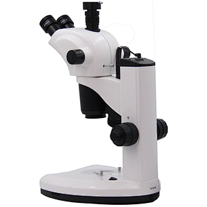 Microscope stéréo à zoom, 0,7-6,3x, 1:9, trinoculaire