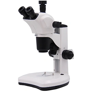 Microscope stéréo à zoom, 0,7-6,3x, 1:9, trinoculaire