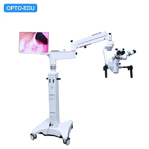 Microscópio operacional, cabeça binocular, zoom manual, 2x-12,5x, para neurocirurgia, cirurgia cerebral, otorrinolaringologia
