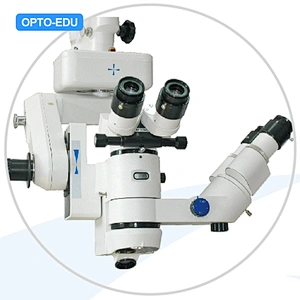 Microscópio Operacional, Cabeça Dupla, Zoom Motor, 4,6x~27x, Interruptor de Pedal de 8 Direções, Para Ftalmologia