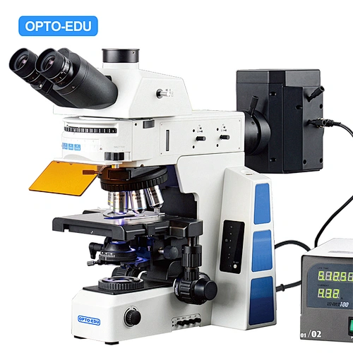 Research Flourescence Microscope, Mercury + LED, B,G,UV, Semi-APO, Upgrade BF+DF+PL+PH+FL+DIC