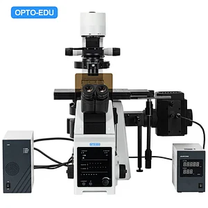 Research Level Inverted Fluorescent Microscope, BF+DF+PH+POL+DIC+Relief Hoffoman PH