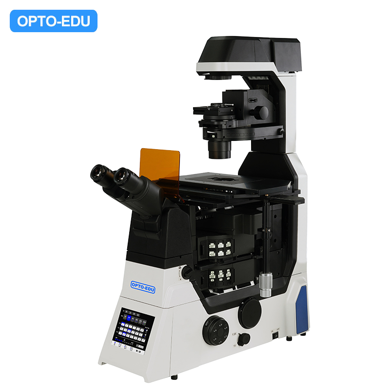 Motorized Inverted Fluorescent Microscope, Full Auto, Semi-APO,  BF+PH+FL+DIC+Hoffman