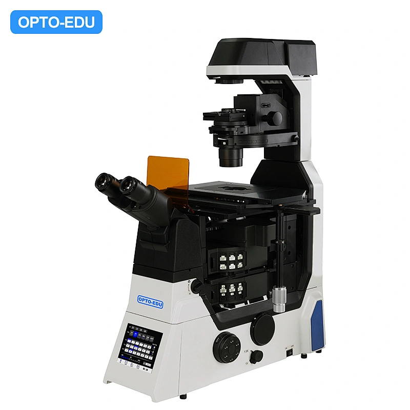 Motorized Inverted Fluorescent Microscope, Full Auto, Semi-APO,  BF+PH+FL+DIC+Hoffman