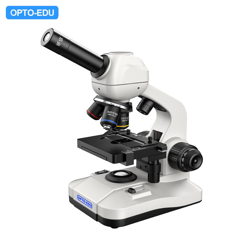 Student Microscope, Dual LED Light Source, Digital Screen, Monocular