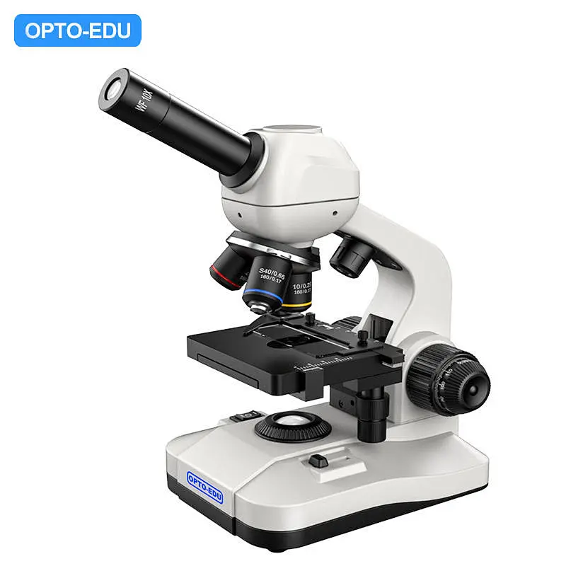Student Microscope, Dual LED Light Source, Digital Screen, Monocular