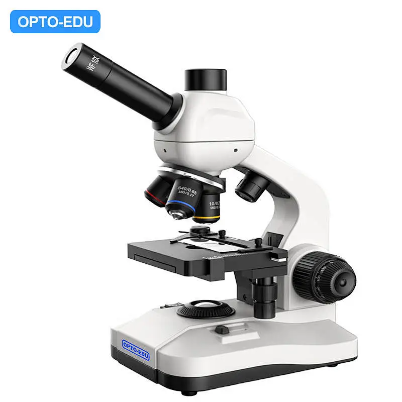 Student Microscope, Dual LED Light Source, Digital Screen, Monocular+Photo Adapter