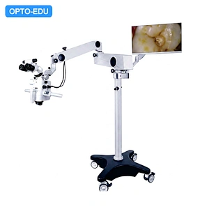 Microscópio operacional, uma cabeça 0-200 °, zoom motorizado, 2,5x ~ 21x, para odontologia, otorrinolaringologia.