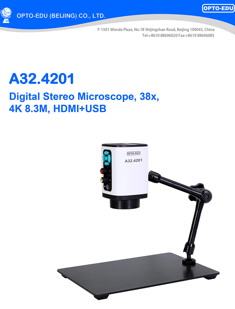 4K 8.3M Digital Stereo Microscope