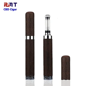 CBD Cigar for CBD Oil or THC Oil Ceramic Coil Cartridge Vape Pen with 900mAh 510 thread Battery use Wooden Box