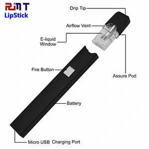 LipStick Vape Pen kit Newest Private Designs POD Ceramic Coil and Compatiable with JPOD