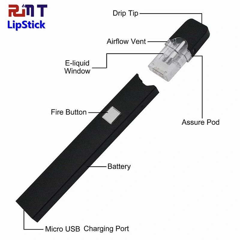 LipStick Vape Pen kit Newest Private Designs POD Ceramic Coil and Compatiable with JPOD