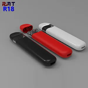 R18 CBD Disposable vape pod pen Clear Window Close System Creamic coil POD OEM ODM factory